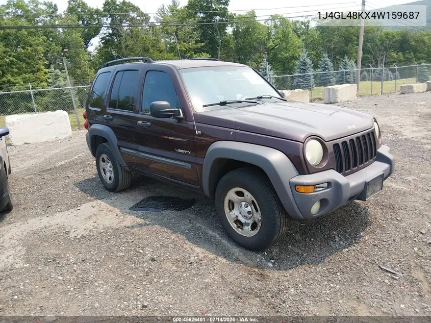 2004 Jeep Liberty Sport VIN: 1J4GL48KX4W159687 Lot: 45626401