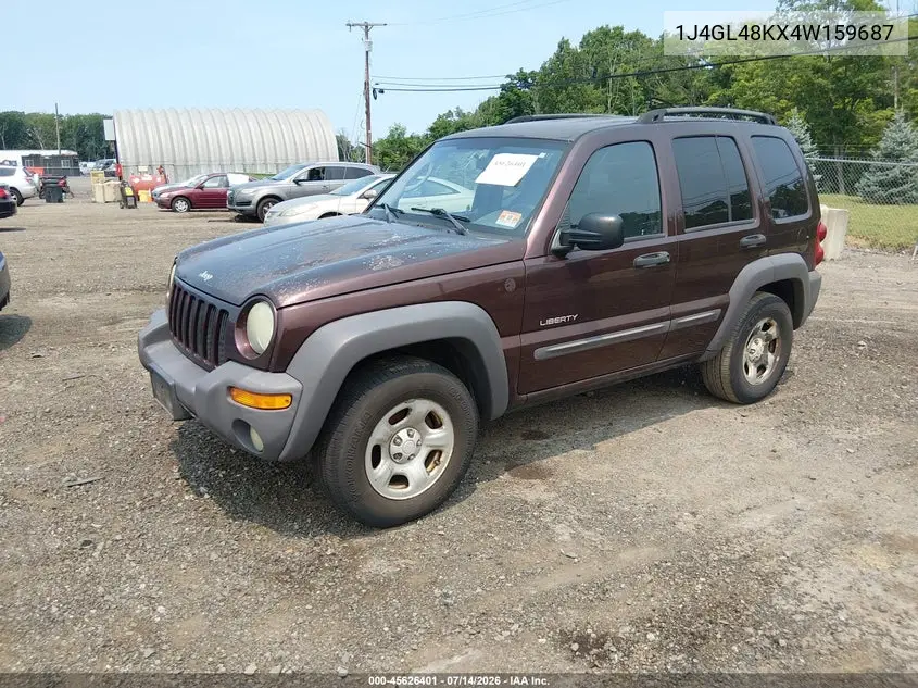 2004 Jeep Liberty Sport VIN: 1J4GL48KX4W159687 Lot: 45626401