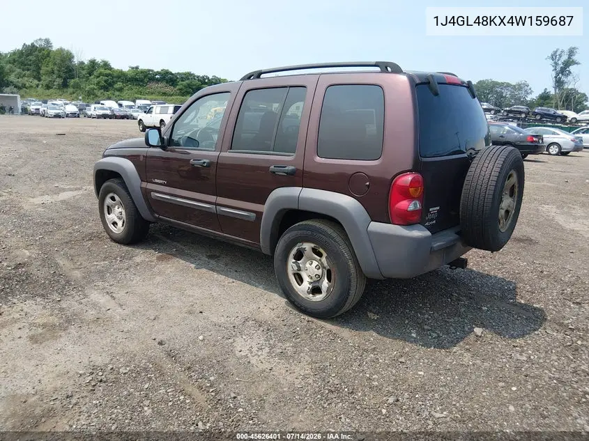 2004 Jeep Liberty Sport VIN: 1J4GL48KX4W159687 Lot: 45626401