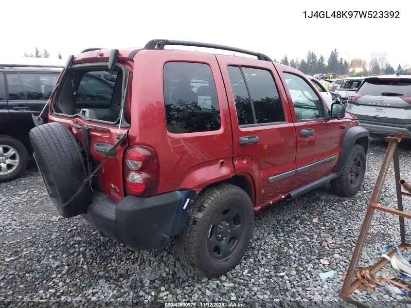 1J4GL48K97W523392 2007 Jeep Liberty Sport