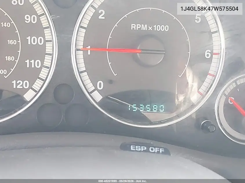2007 Jeep Liberty Limited Edition VIN: 1J4GL58K47W575504 Lot: 45201999