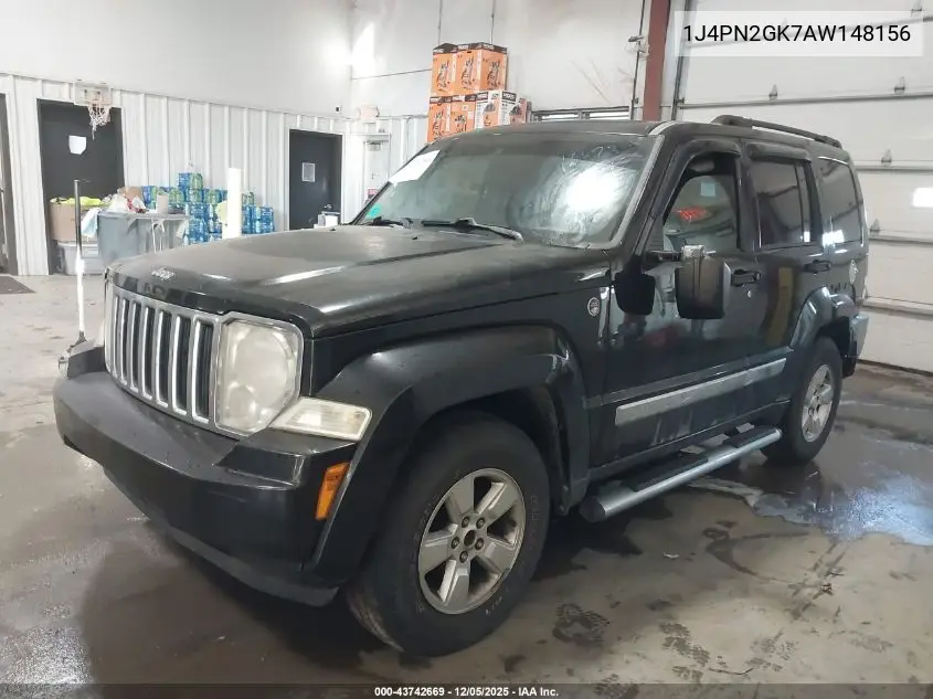 1J4PN2GK7AW148156 2010 Jeep Liberty Sport
