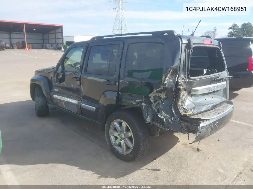 1C4PJLAK4CW168951 2012 Jeep Liberty Sport