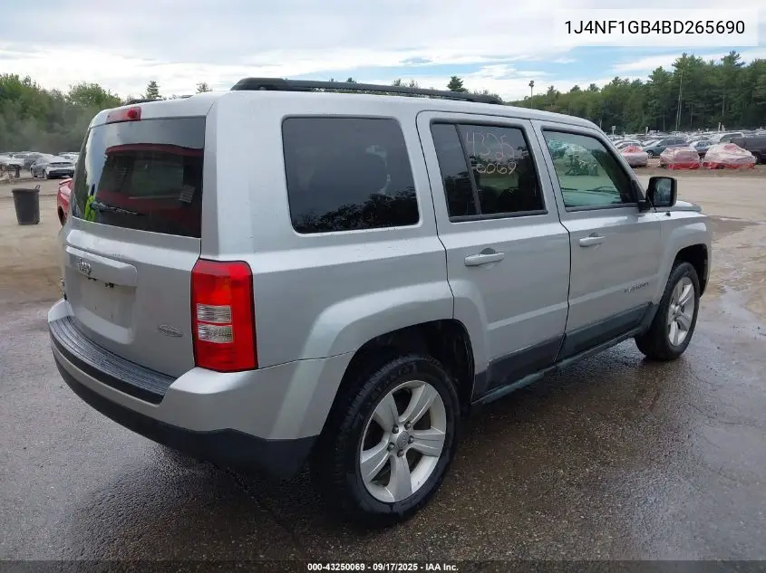 1J4NF1GB4BD265690 2011 Jeep Patriot Sport