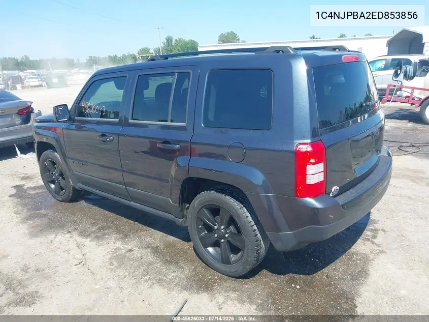 2014 Jeep Patriot Altitude VIN: 1C4NJPBA2ED853856 Lot: 45626033