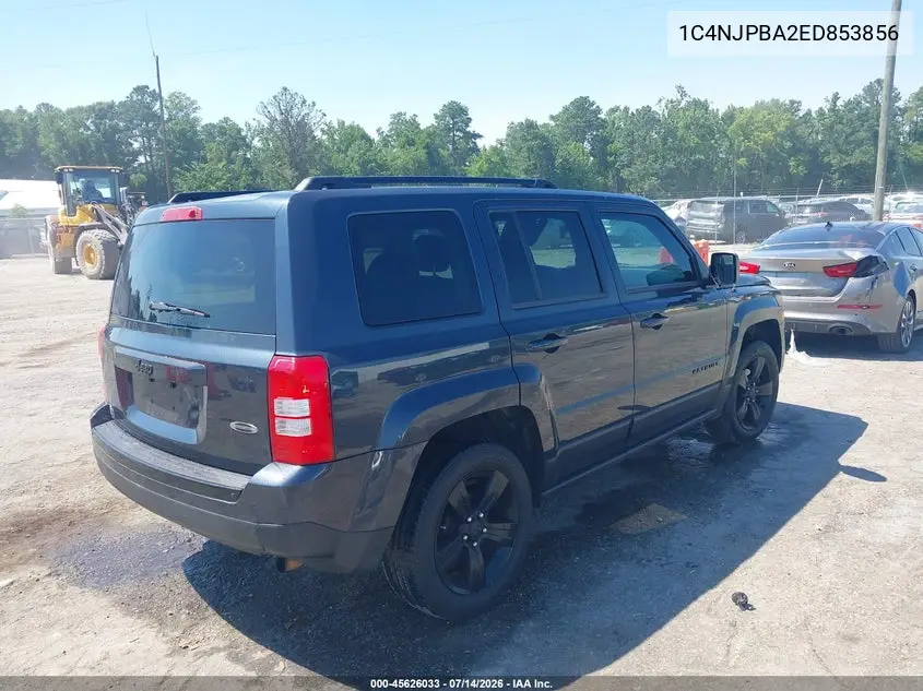 2014 Jeep Patriot Altitude VIN: 1C4NJPBA2ED853856 Lot: 45626033