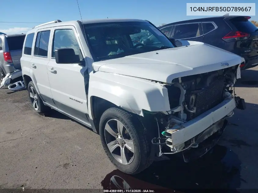 1C4NJRFB5GD789667 2016 Jeep Patriot High Altitude Edition