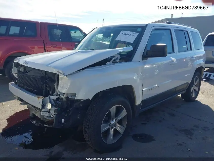 1C4NJRFB5GD789667 2016 Jeep Patriot High Altitude Edition