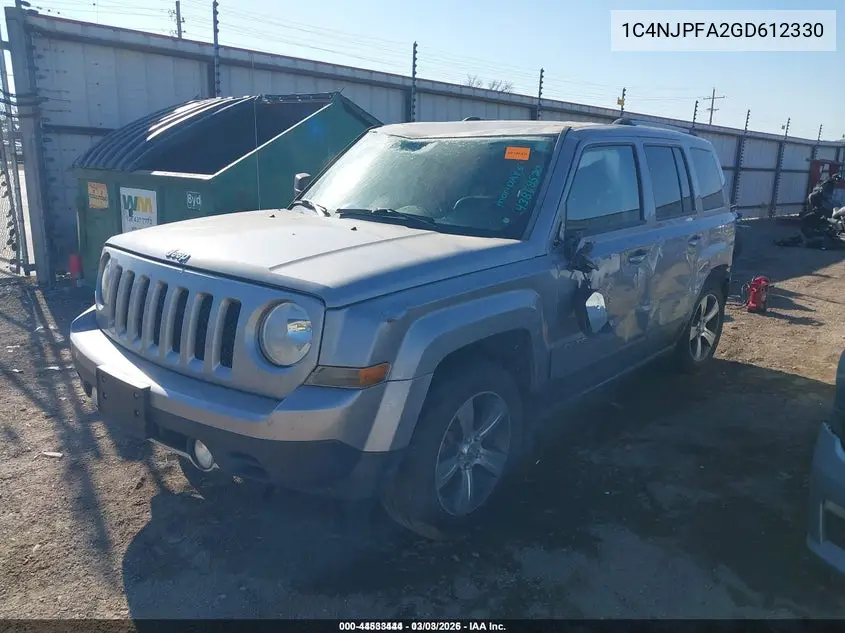 1C4NJPFA2GD612330 2016 Jeep Patriot High Altitude Edition