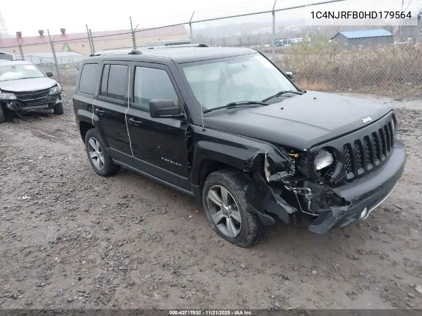 1C4NJRFB0HD179564 2017 Jeep Patriot High Altitude 4X4