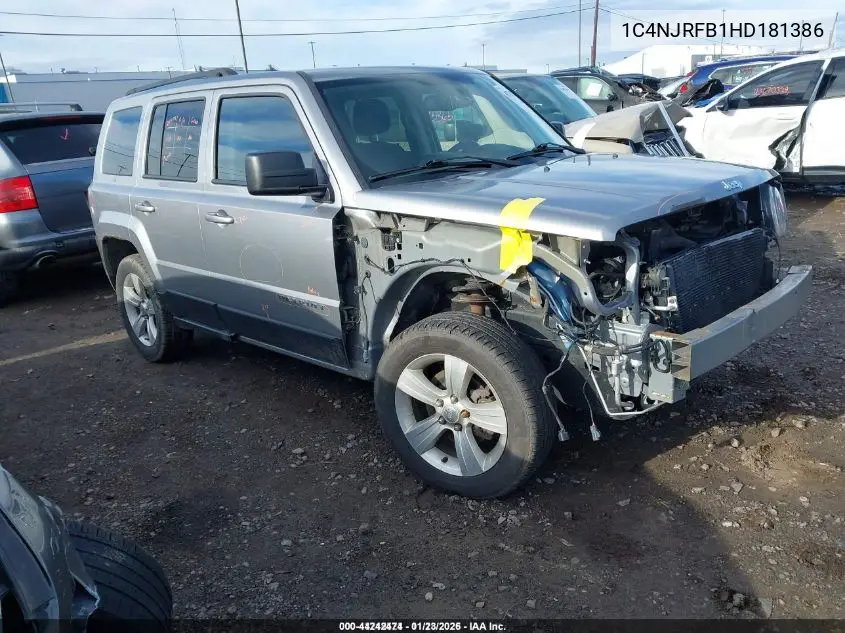 1C4NJRFB1HD181386 2017 Jeep Patriot Latitude 4X4