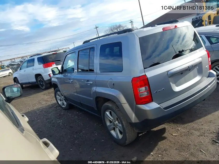 1C4NJRFB1HD181386 2017 Jeep Patriot Latitude 4X4