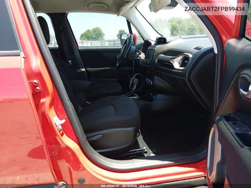 2015 Jeep Renegade Latitude VIN: ZACCJABT2FPB99434 Lot: 45385797