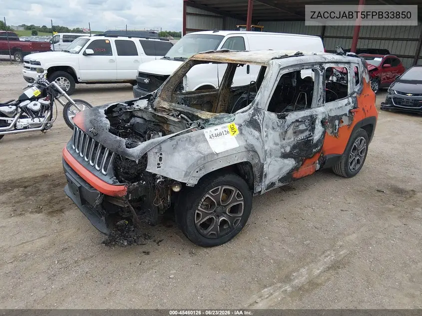2015 Jeep Renegade Latitude VIN: ZACCJABT5FPB33850 Lot: 45460126