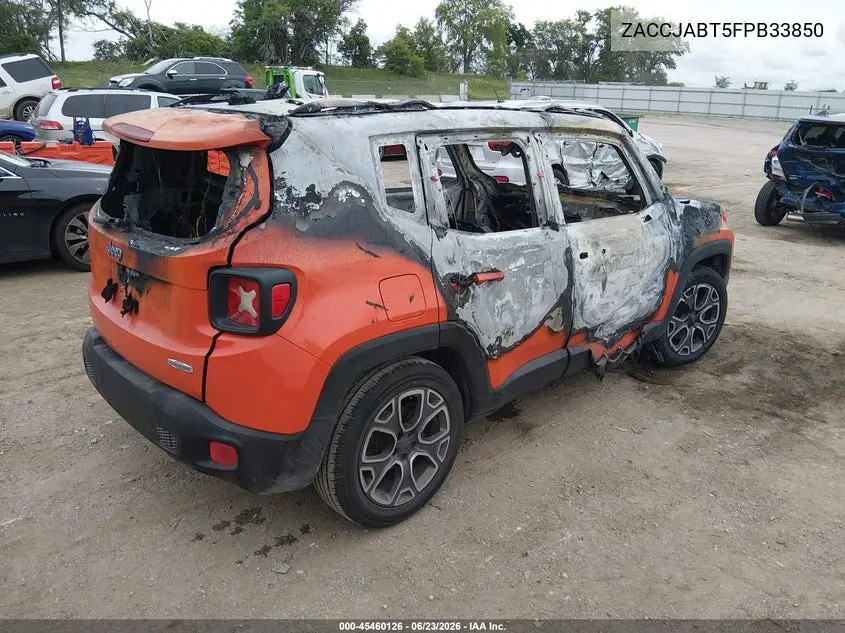 2015 Jeep Renegade Latitude VIN: ZACCJABT5FPB33850 Lot: 45460126
