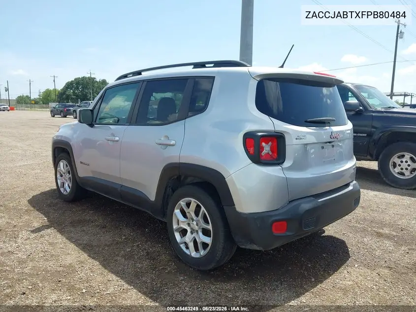 2015 Jeep Renegade Latitude VIN: ZACCJABTXFPB80484 Lot: 45463249