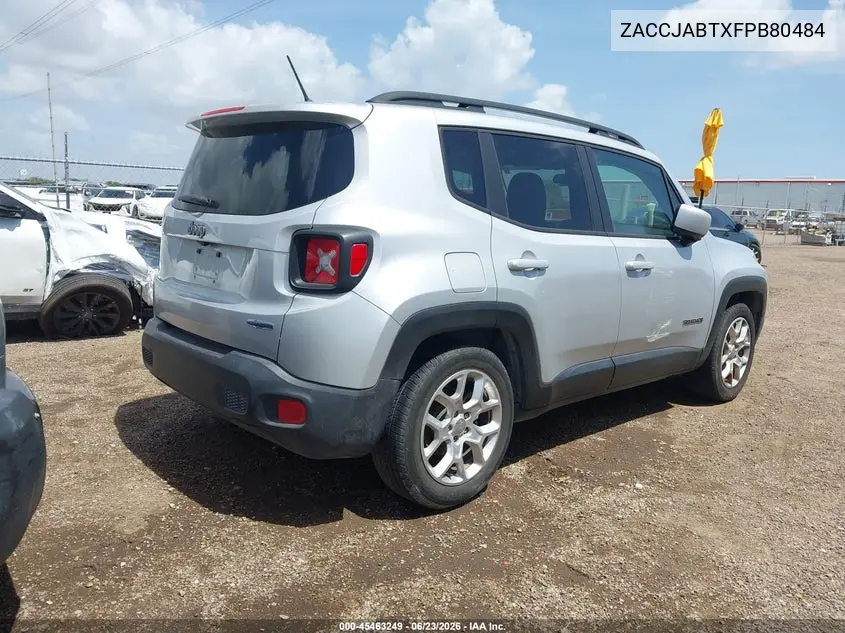 2015 Jeep Renegade Latitude VIN: ZACCJABTXFPB80484 Lot: 45463249