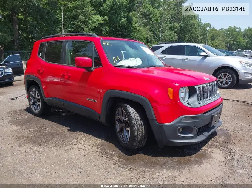 2015 Jeep Renegade Latitude VIN: ZACCJABT6FPB23148 Lot: 45487842