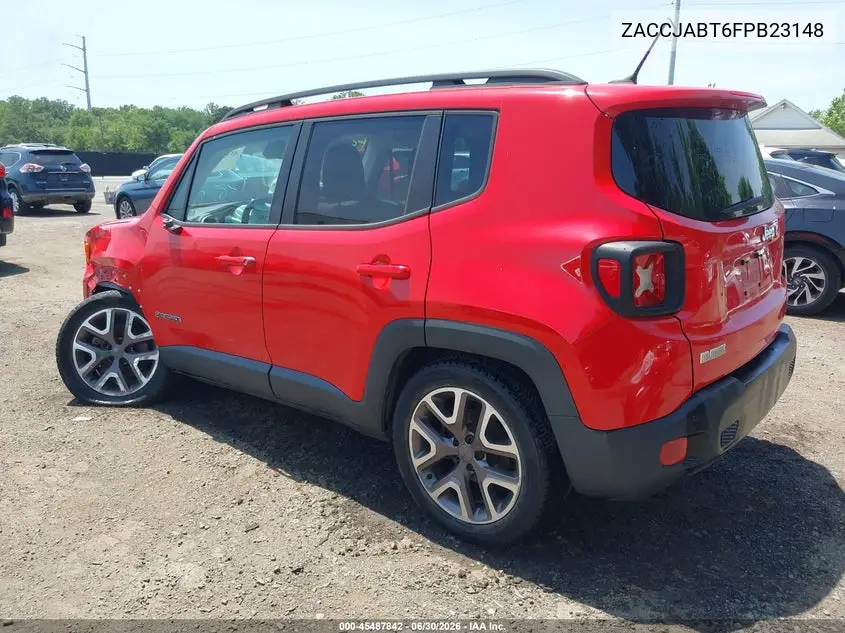 2015 Jeep Renegade Latitude VIN: ZACCJABT6FPB23148 Lot: 45487842