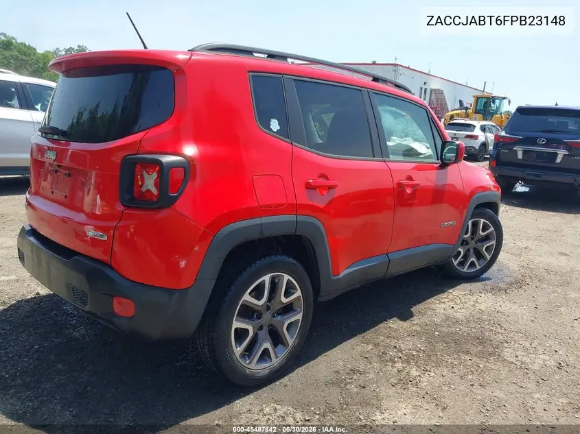 2015 Jeep Renegade Latitude VIN: ZACCJABT6FPB23148 Lot: 45487842
