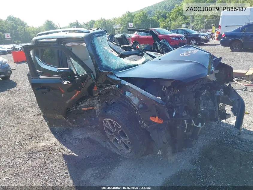 2015 Jeep Renegade Limited VIN: ZACCJBDT9FPB86487 Lot: 45548462