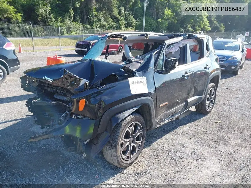 2015 Jeep Renegade Limited VIN: ZACCJBDT9FPB86487 Lot: 45548462