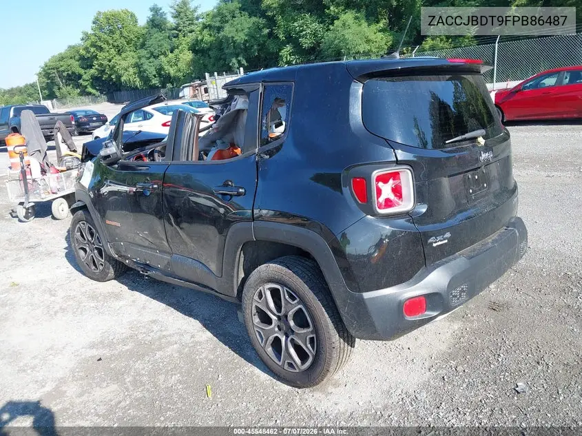 2015 Jeep Renegade Limited VIN: ZACCJBDT9FPB86487 Lot: 45548462