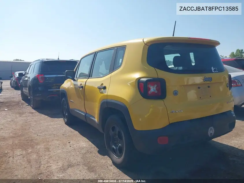 2015 Jeep Renegade Sport VIN: ZACCJBAT8FPC13585 Lot: 45614855