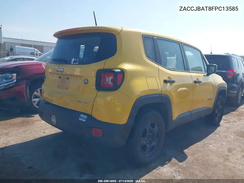 2015 Jeep Renegade Sport VIN: ZACCJBAT8FPC13585 Lot: 45614855