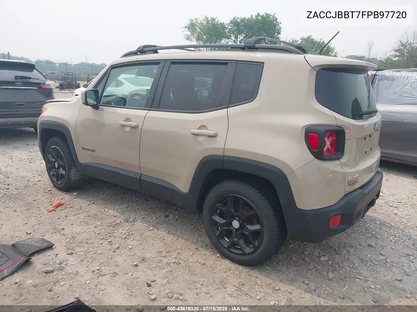 2015 Jeep Renegade Latitude VIN: ZACCJBBT7FPB97720 Lot: 45619320
