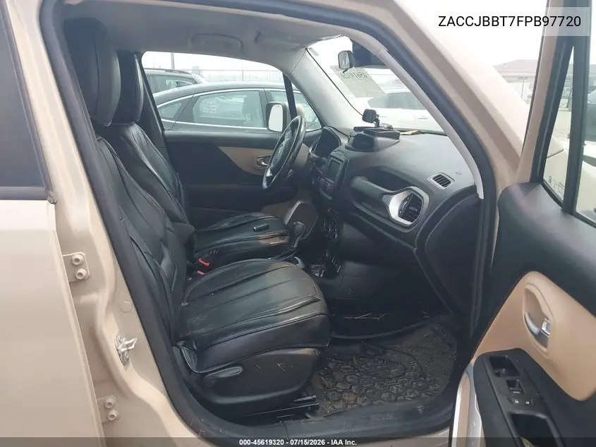 2015 Jeep Renegade Latitude VIN: ZACCJBBT7FPB97720 Lot: 45619320