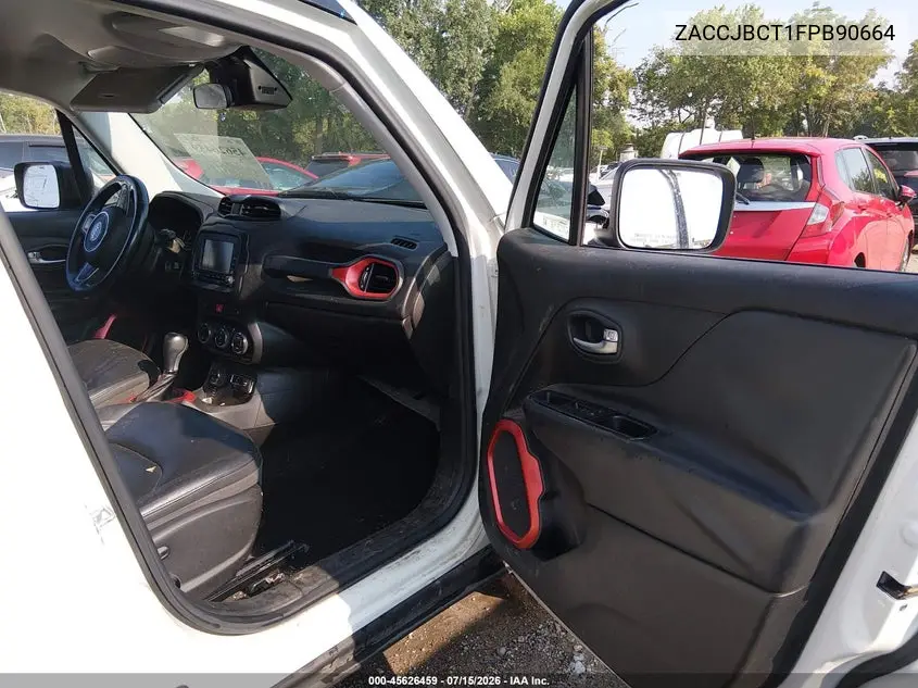 2015 Jeep Renegade Trailhawk VIN: ZACCJBCT1FPB90664 Lot: 45626459