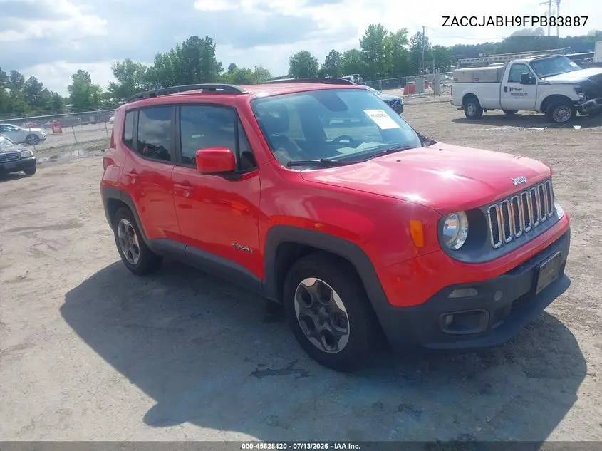 2015 Jeep Renegade Latitude VIN: ZACCJABH9FPB83887 Lot: 45628420