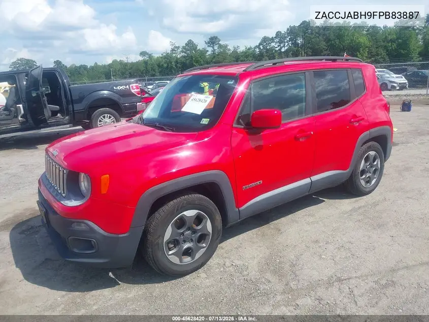 2015 Jeep Renegade Latitude VIN: ZACCJABH9FPB83887 Lot: 45628420