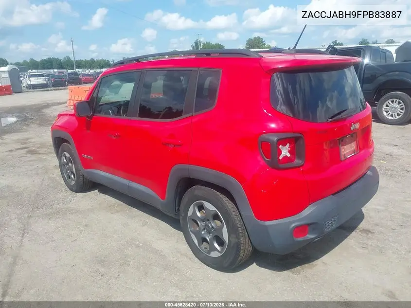 2015 Jeep Renegade Latitude VIN: ZACCJABH9FPB83887 Lot: 45628420