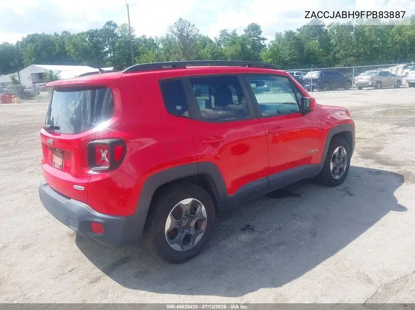 2015 Jeep Renegade Latitude VIN: ZACCJABH9FPB83887 Lot: 45628420