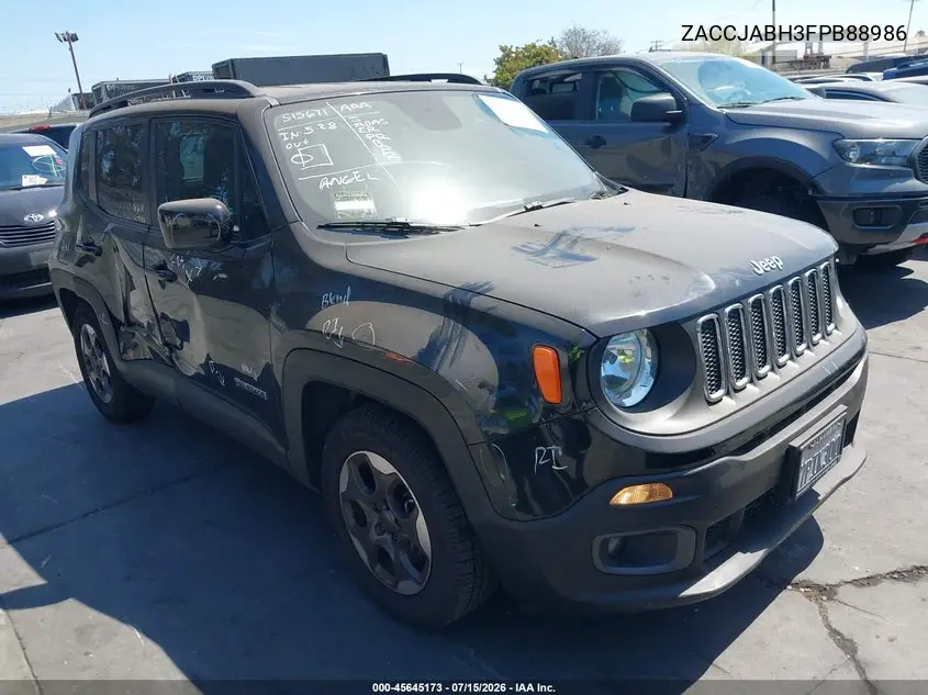 2015 Jeep Renegade Latitude VIN: ZACCJABH3FPB88986 Lot: 45645173