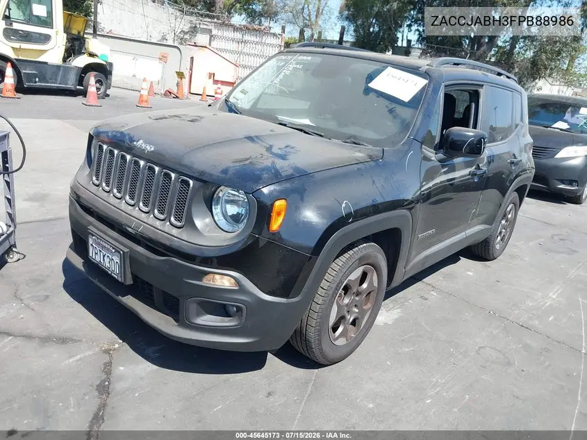 2015 Jeep Renegade Latitude VIN: ZACCJABH3FPB88986 Lot: 45645173