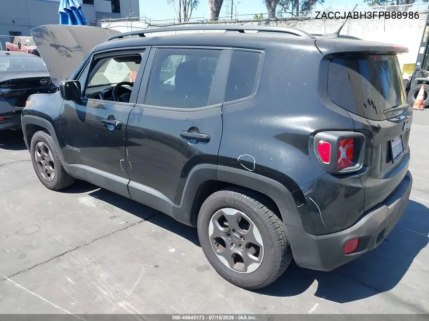 2015 Jeep Renegade Latitude VIN: ZACCJABH3FPB88986 Lot: 45645173