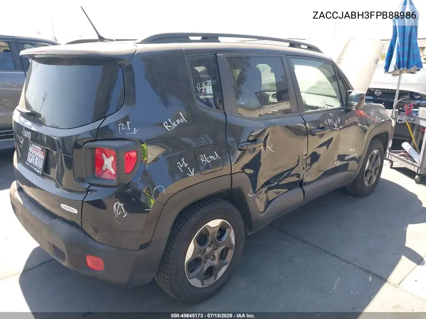 2015 Jeep Renegade Latitude VIN: ZACCJABH3FPB88986 Lot: 45645173