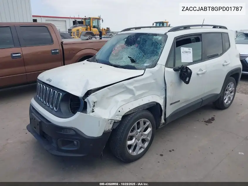 ZACCJABT8GPD01787 2016 Jeep Renegade Latitude