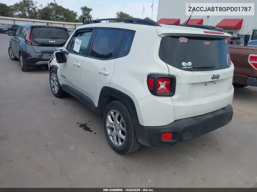 ZACCJABT8GPD01787 2016 Jeep Renegade Latitude