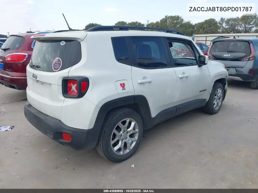 ZACCJABT8GPD01787 2016 Jeep Renegade Latitude