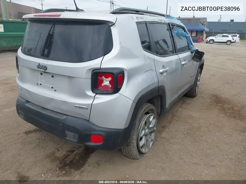 2016 Jeep Renegade Latitude VIN: ZACCJBBT0GPE38096 Lot: 45331615