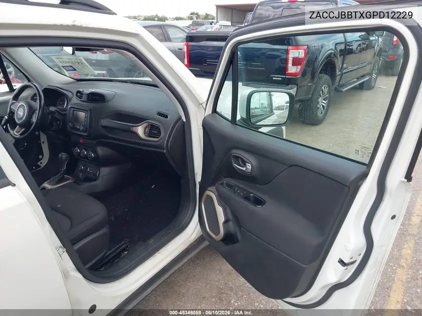 2016 Jeep Renegade Latitude VIN: ZACCJBBTXGPD12229 Lot: 45346058