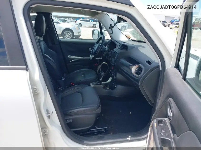 2016 Jeep Renegade Limited VIN: ZACCJADT0GPD64914 Lot: 45395992