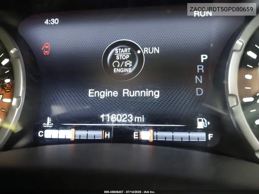 2016 Jeep Renegade Limited VIN: ZACCJBDT5GPD80659 Lot: 45606457
