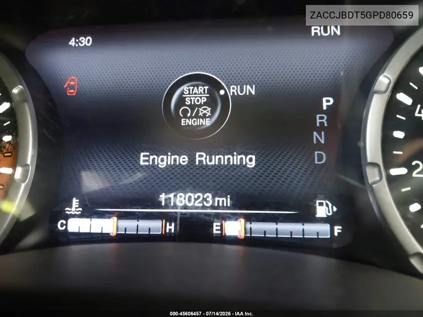 2016 Jeep Renegade Limited VIN: ZACCJBDT5GPD80659 Lot: 45606457