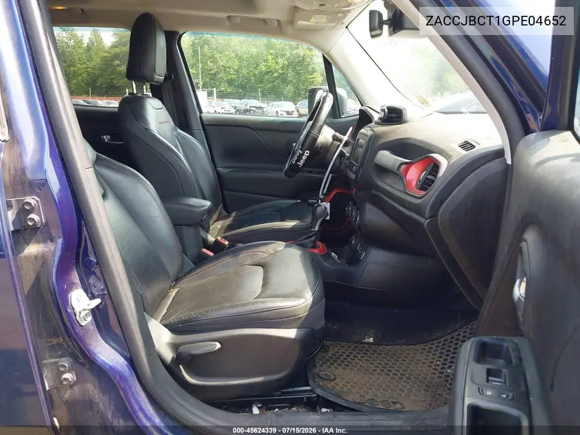 2016 Jeep Renegade Trailhawk VIN: ZACCJBCT1GPE04652 Lot: 45624339