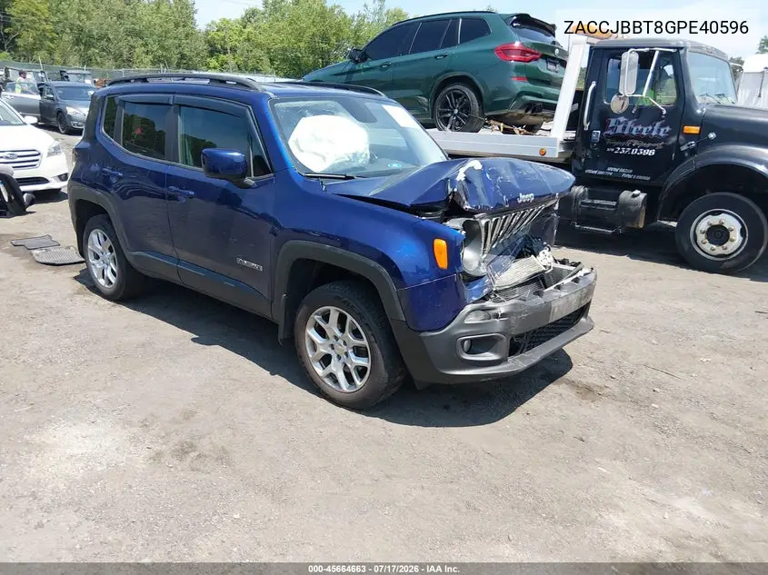 ZACCJBBT8GPE40596 2016 Jeep Renegade Latitude